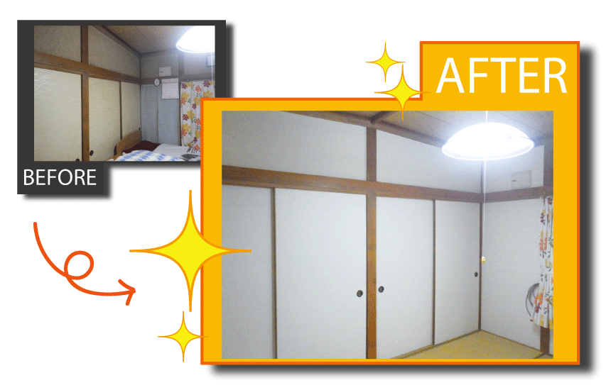 リフォームクロス貼替 室蘭市2.