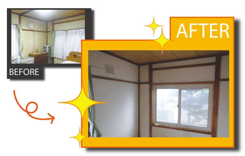 リフォームクロス貼替 室蘭市3