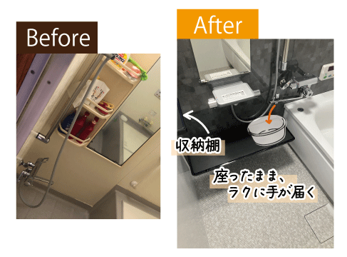 使い勝手がよくなった収納棚とカウンター