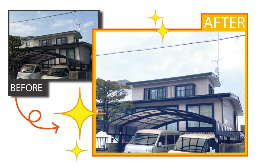 室蘭市絵鞆町の外壁塗装と屋根塗装の施工事例