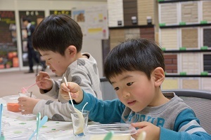 家族で楽しめるイベントコーナーの様子1